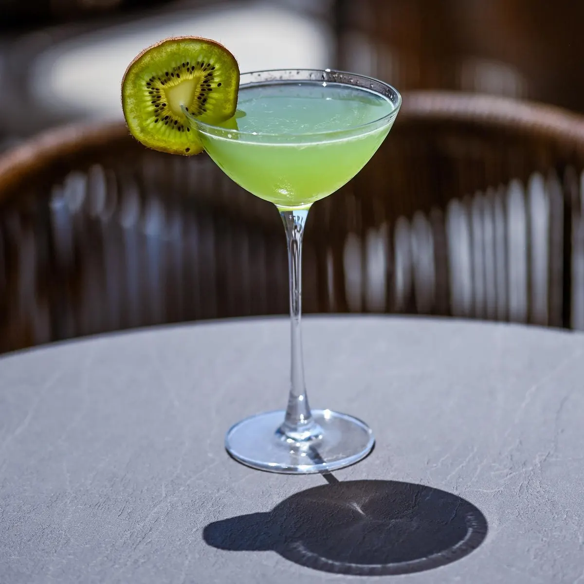 Kiwi cocktail at Nassau Beach Bar