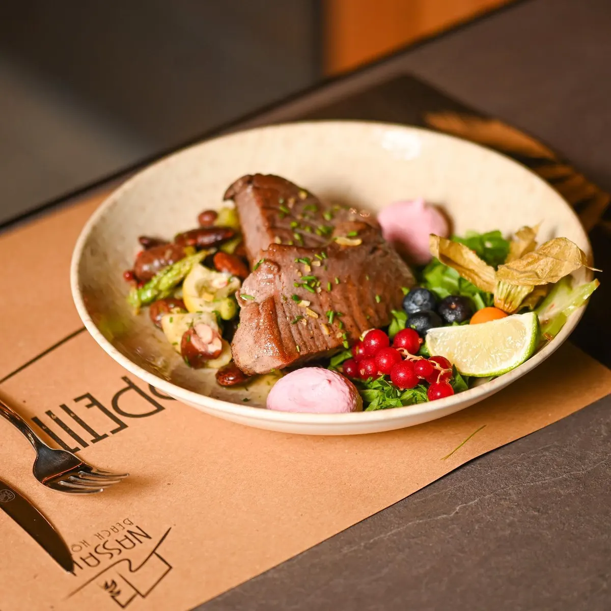 Grilled dish served at Nassau Hotel